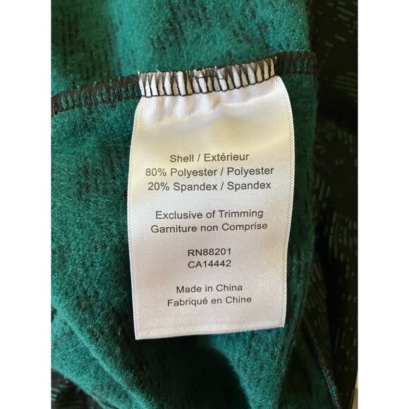 NWT Mondetta botanical print quarter zip fleece lined sweatshirt - Picture 5 of 12